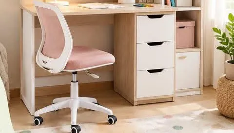 Bureau enfant avec caisson à tiroirs
